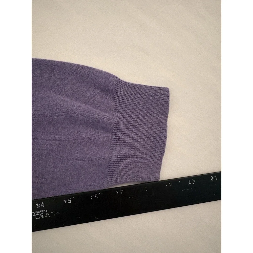 Polo Ralph Lauren V Neck Sweater Men's Size XL Purple Pima Cotton Long Sleeve